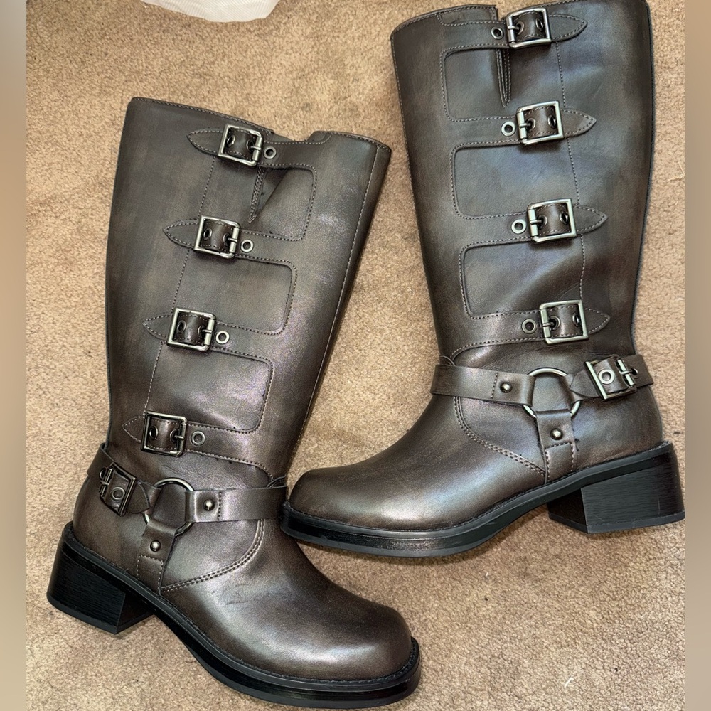 Viral Brown Target Wild Fable Moto Ryder Boot size 7.5 Sold out